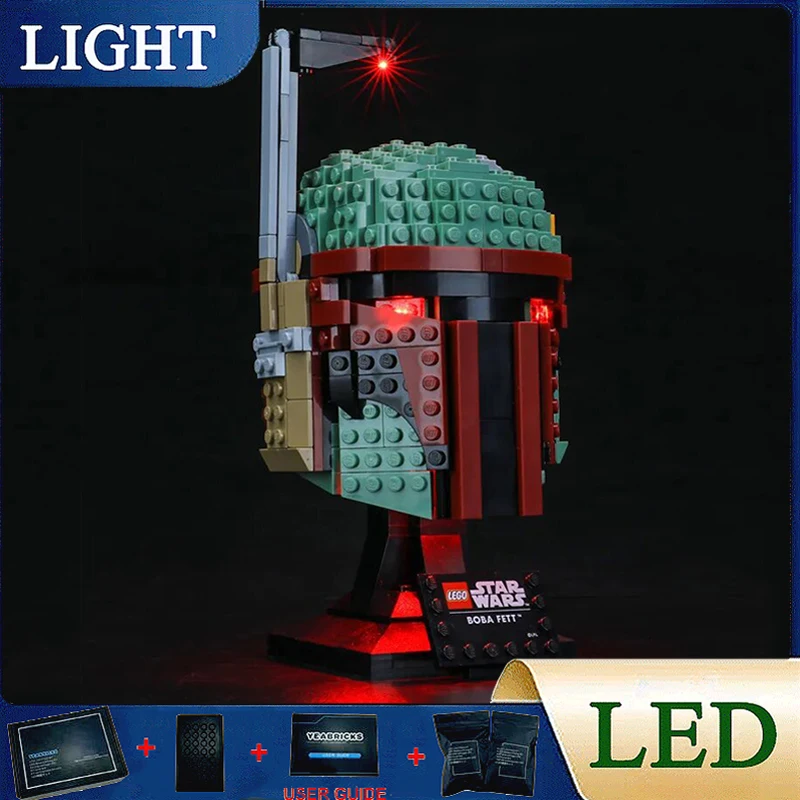 

Комплект светодиодных фонарей «сделай сам» для шлема Боба Фетта LEGO 75277 (только светодиодный светильник, без модели блоков)