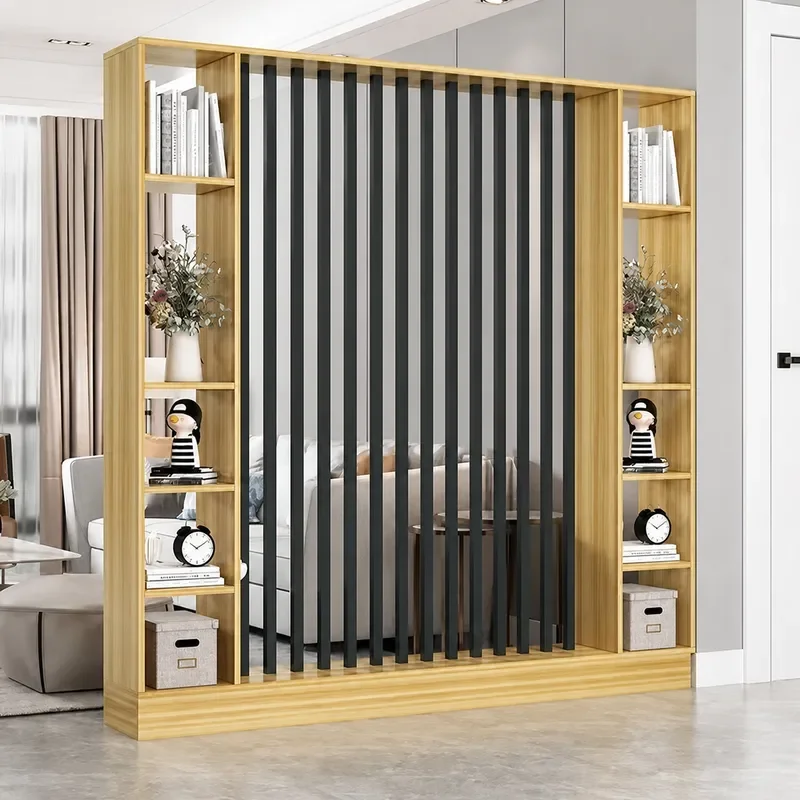 Modern Entrance Screen Partition for Living Room Simple Entryway Shelf Small Apartment Storage Rack Occlusion Divider
