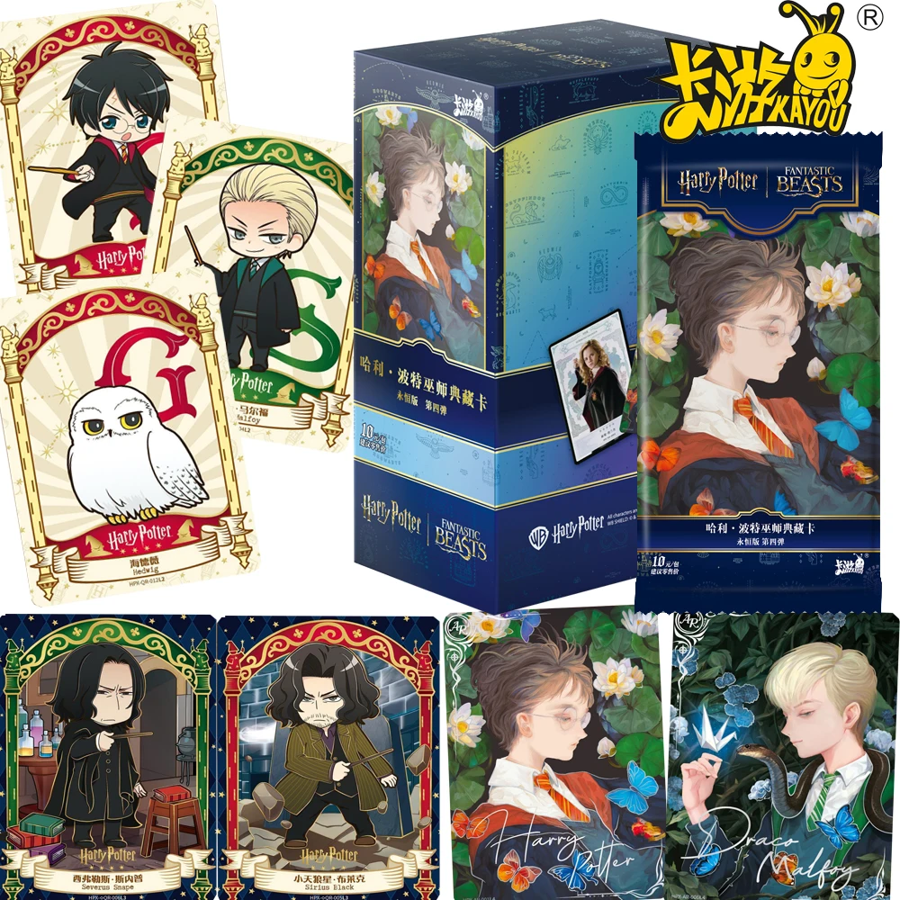 

KAYOU Genuine Harry Potter Collection Cards Popular Movies Q-version Character Draco Malfoy Fun Cards Children Xmas Gifts Toys