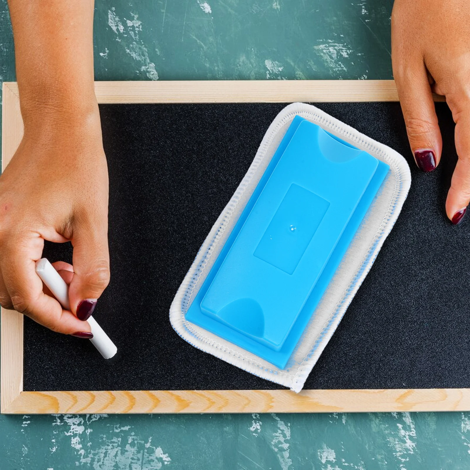 1 セットホワイトボード消しゴムコーラルフリースポータブルホームオフィス教室用ドライイレース黒板クリーナー