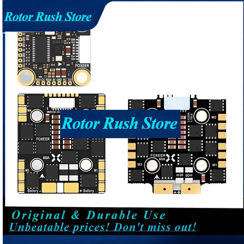 RoRuSFOXEER F722 V4 Mini Reaper F4 60A ESC Racing 9V-40V 60-100A High Quality MOSFET For FPV Flight Controller ESC