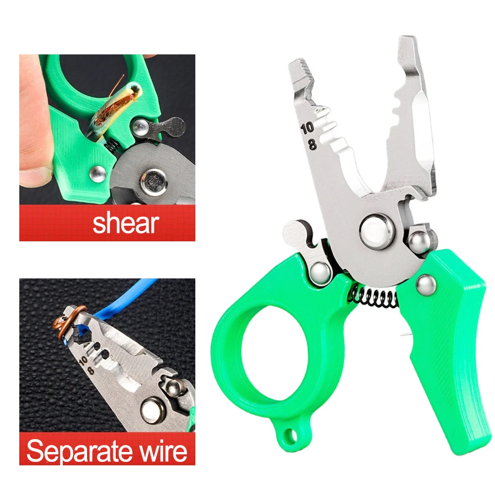 

Wire stripper cutter mini multifunction tool with high hardness for wire stripping splitting trimming and crimping