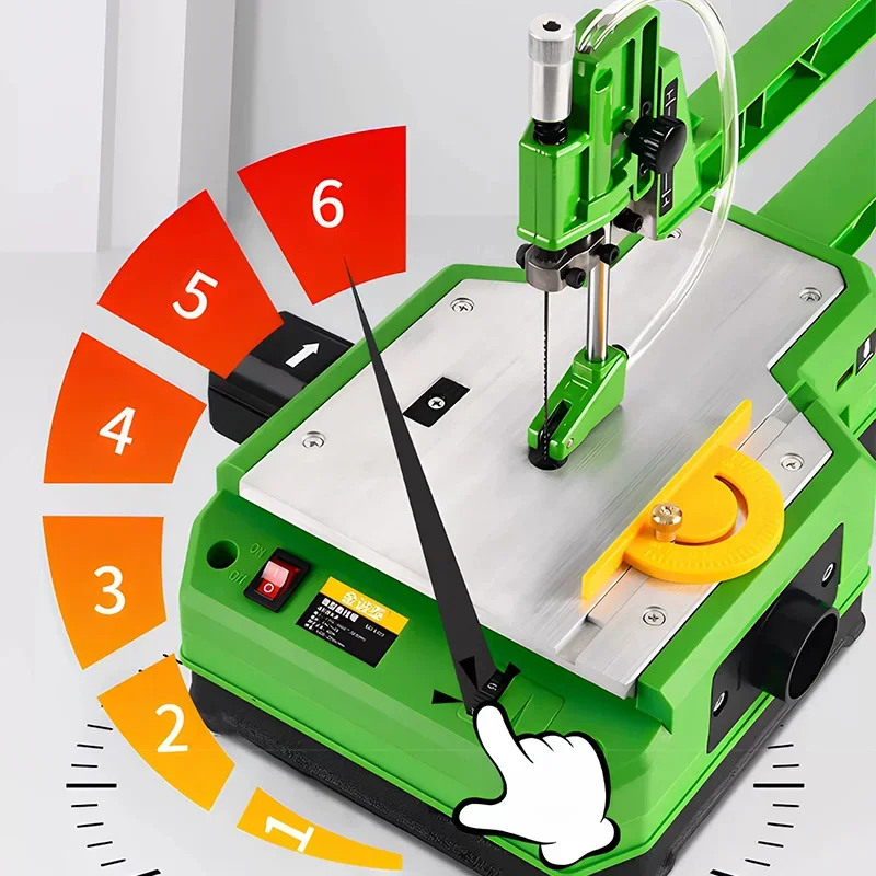 Bench-Top Jigsaw: Curved/Straight Cutting, Trimming, Carving, and Decorative Cutting; Lithium-Ion Cordless Jigsaw