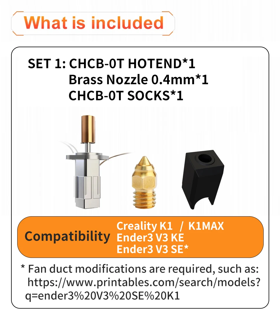 Trianglelab CHCB-OT Hotend Aktualisiertes KIT K1 HOTEND für Sprite Extruder Creality K1 3D-Drucker Creality K1 Max CR-M4 Drucker – Detail 8