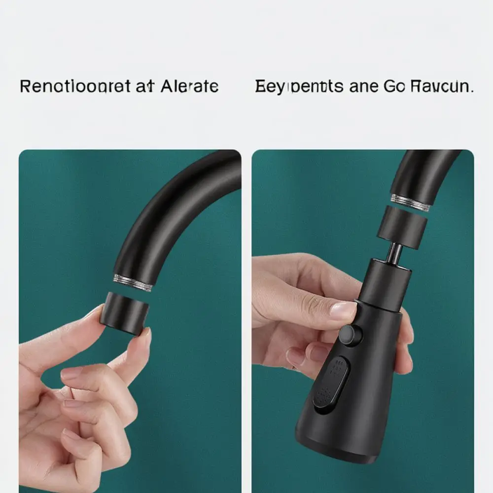 Adjustable Kitchen Faucet Sprayer Head Universal Extension Aerator Anti Splash Rotatable Sink Tap Water Saving Connector