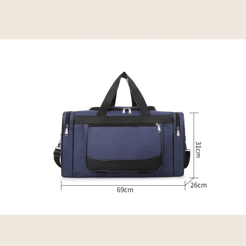 

Large Travel Duffel Bag, Dry Wet Separation Waterproof Sports Gym Bags with(D)