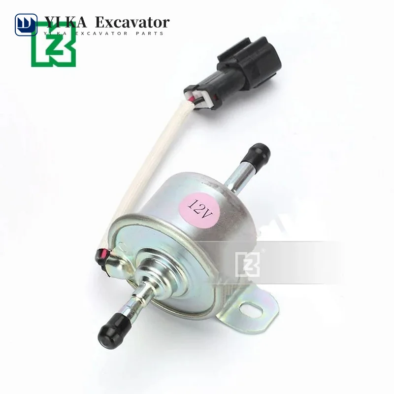 

For Yangma Excavator Electronic Fuel Pump 12V Black Plug VIO55 60 70 75 80 External Diesel Pump Fuel Pump