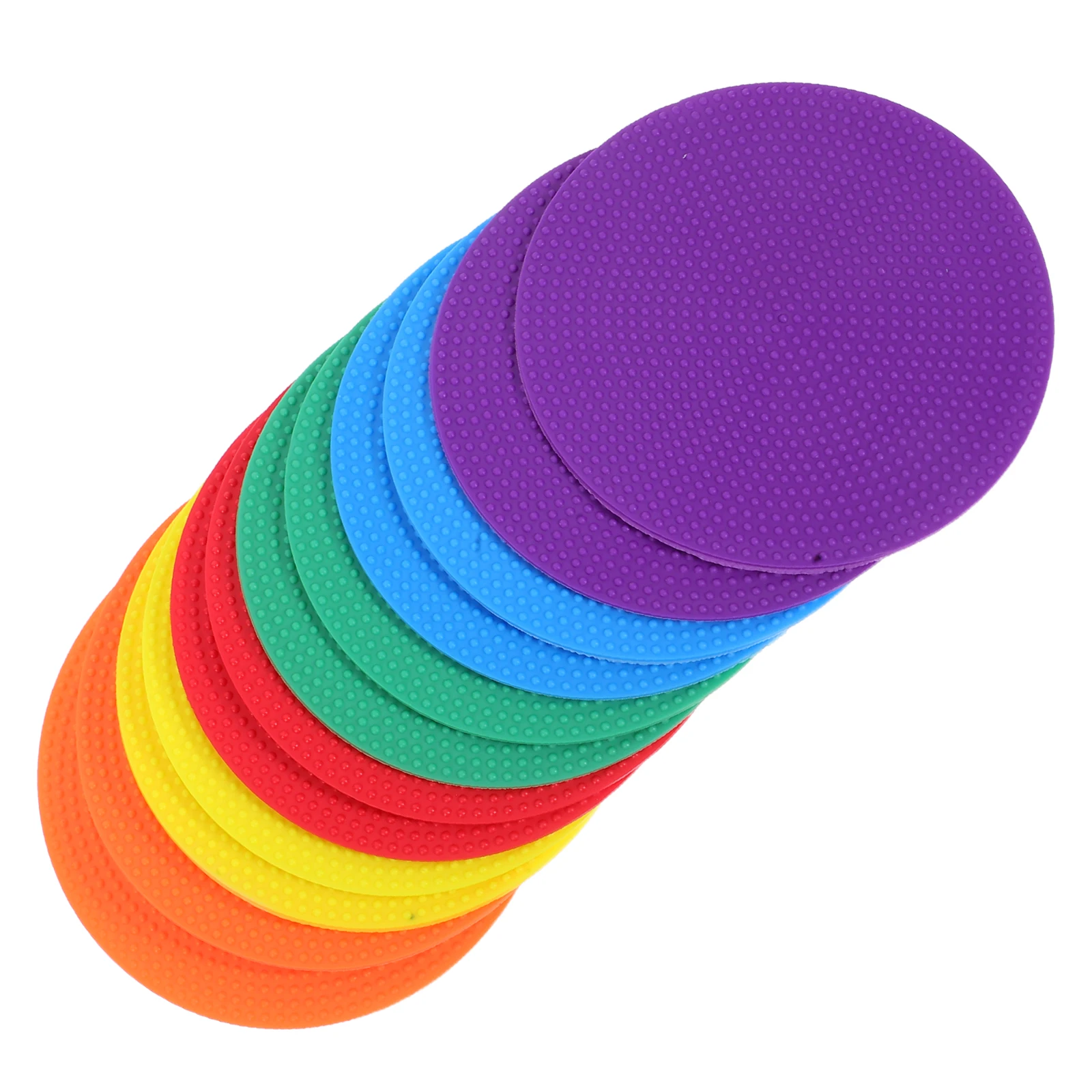 

12 шт. футбольные тренировочные маркеры, 4 дюйма, красочные плоские дисковые точки ловкости, нескользящее футбольное тренировочное оборудование для молодежи