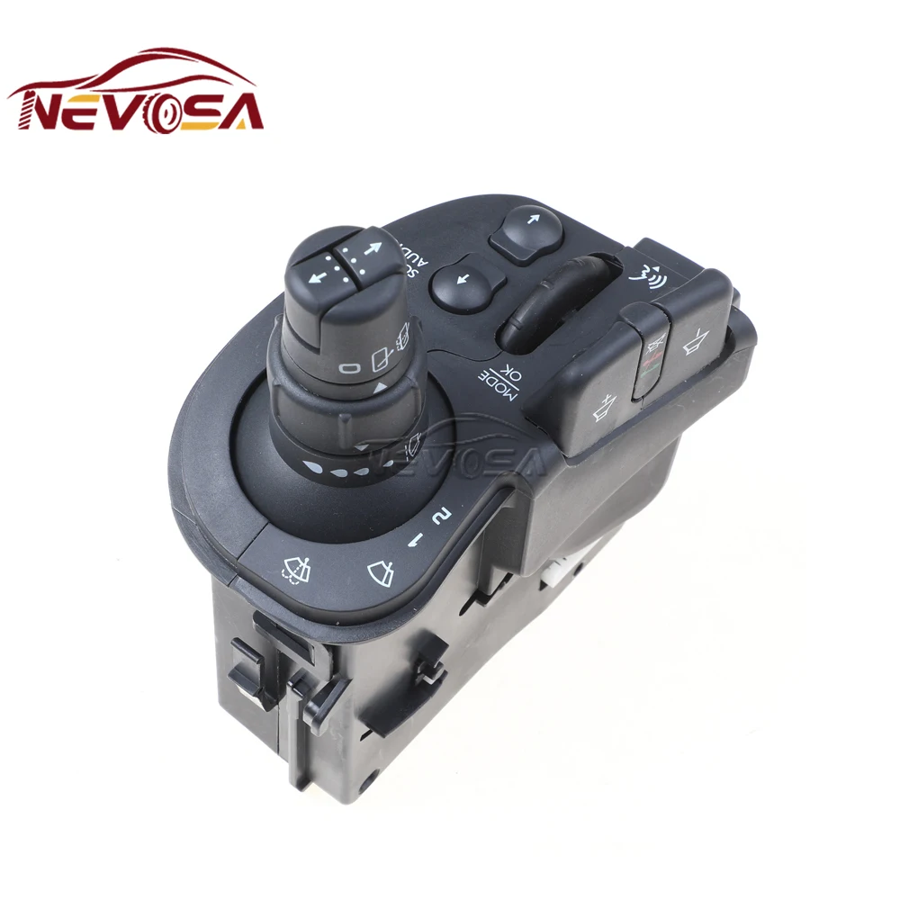 NEVOSA For Renault Clio mk3 3 III 2005-2010 MODUS KANGOO Radio Wipers Combination Switch 8201590631 8201359195