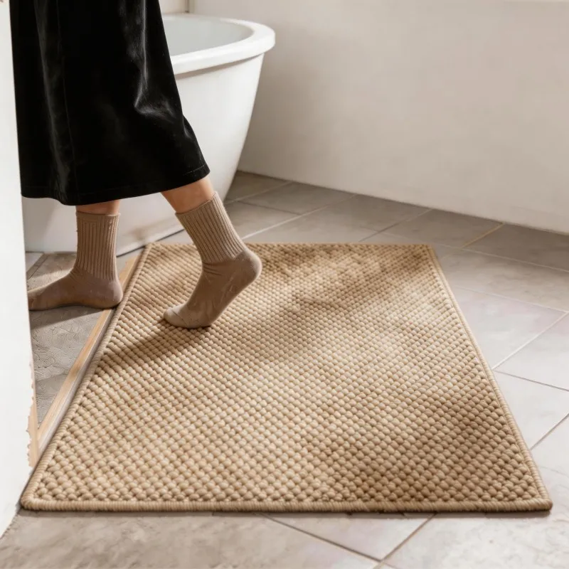 Bestseller Imitierter Sisal-Teppich Hochwertig Fleckenresistent Staubabweisend Pflegeleicht Unterlage für Schlafzimmer Wohnzimmer Garderobe Tür – Detail 4