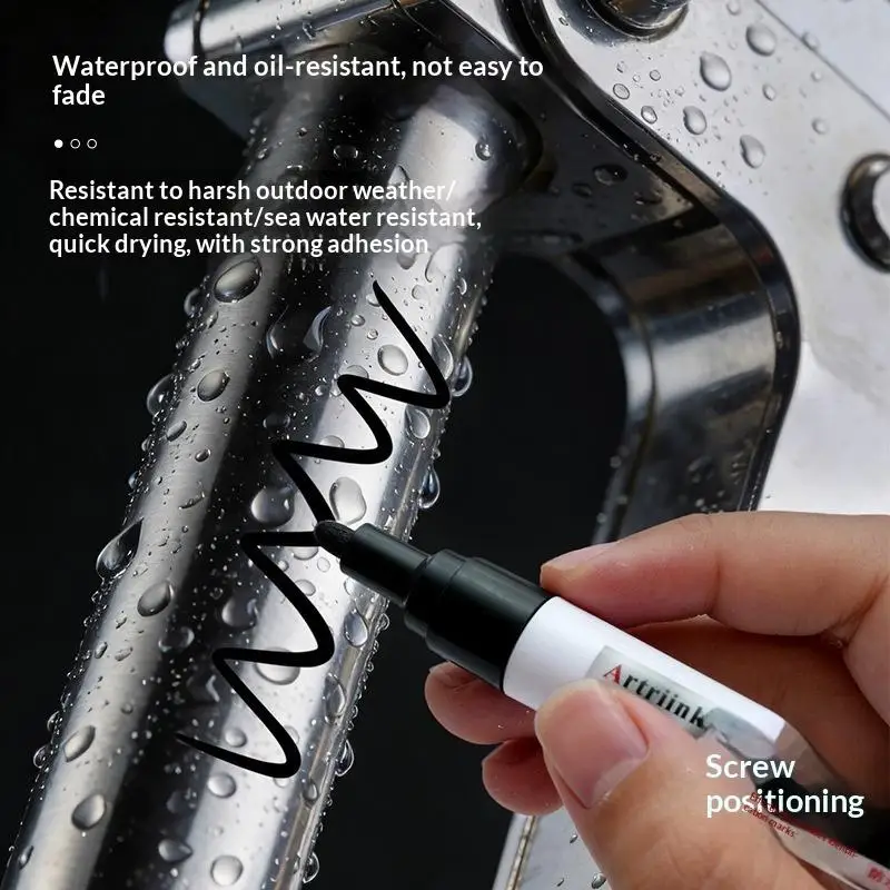 Screw Positioning Marker Pen Waterproof Quick Drying Permanent Marking Pen