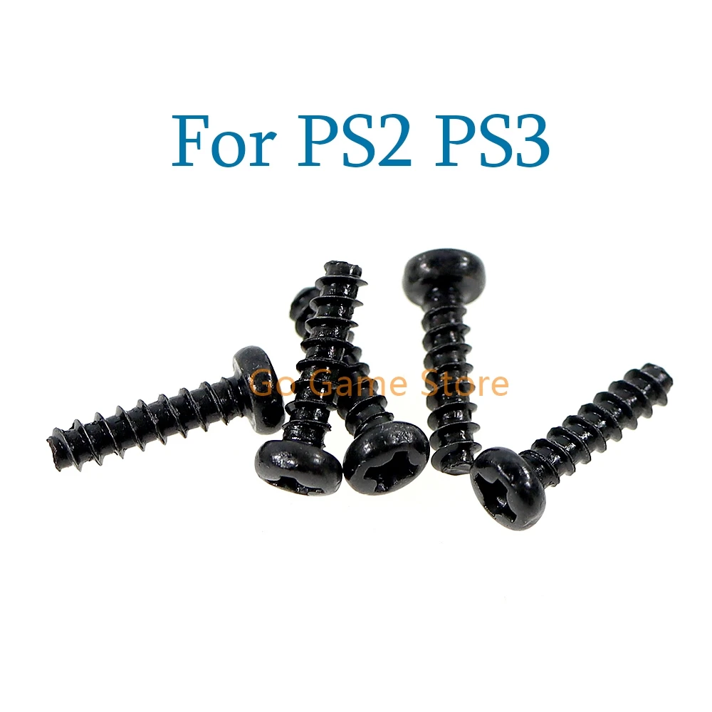 100pcs Black Round Head Screw Alloy Cross Bolts Screws for PS2 PS3 Controller