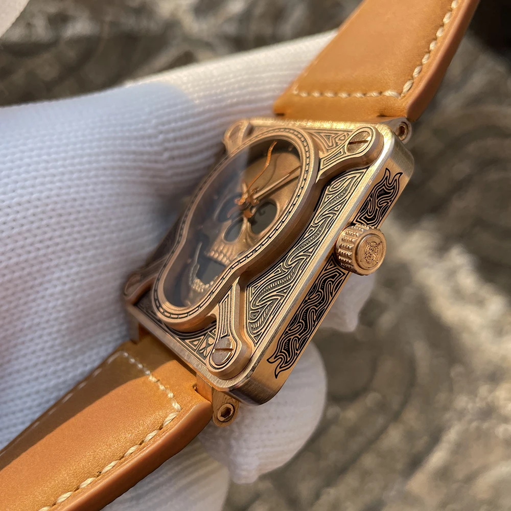 ساعة يد برونزية خاصة SF761S رسمية من STEELFLIER مضيئة 20Bar مقاومة للماء NH35 حركة فاخرة ساعات آلية للرجال