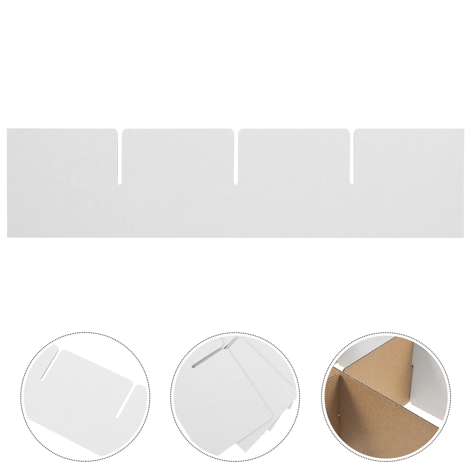 

6pcs Paper Box Dividers Grid Design For Moving Cardboard Boxes Packing Cube Divider Protection Reinforcement Dish Book Organizer