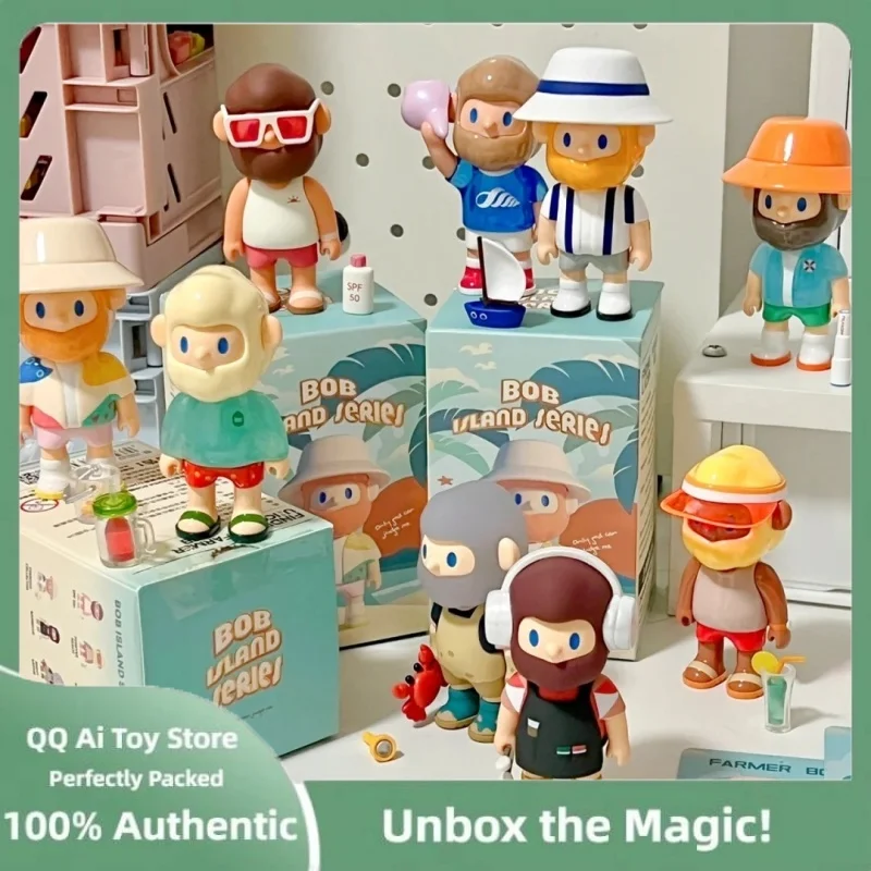 Original Finding Unicorn Farmer Bob Blind Box Island Series Anime Mysterious Surprise Figure Decor Pvc Model Doll Brithday Gifts