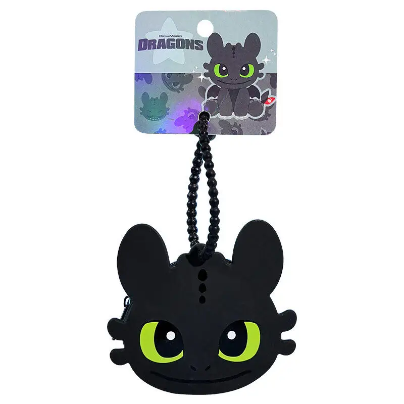 Toothless Zero Wallet Keychain Dragon Taming Master Silicone Keychain Exquisite Earphone Bag Storage Bag Keychain Pendant view 2