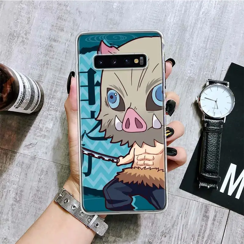 Demon Slayer Cute Anime Phone Case For Samsung Galaxy S24 S23 S22 S21 S20 Ultra S20 FE S10 Plus S9 S8 + Fundas Cover Coque