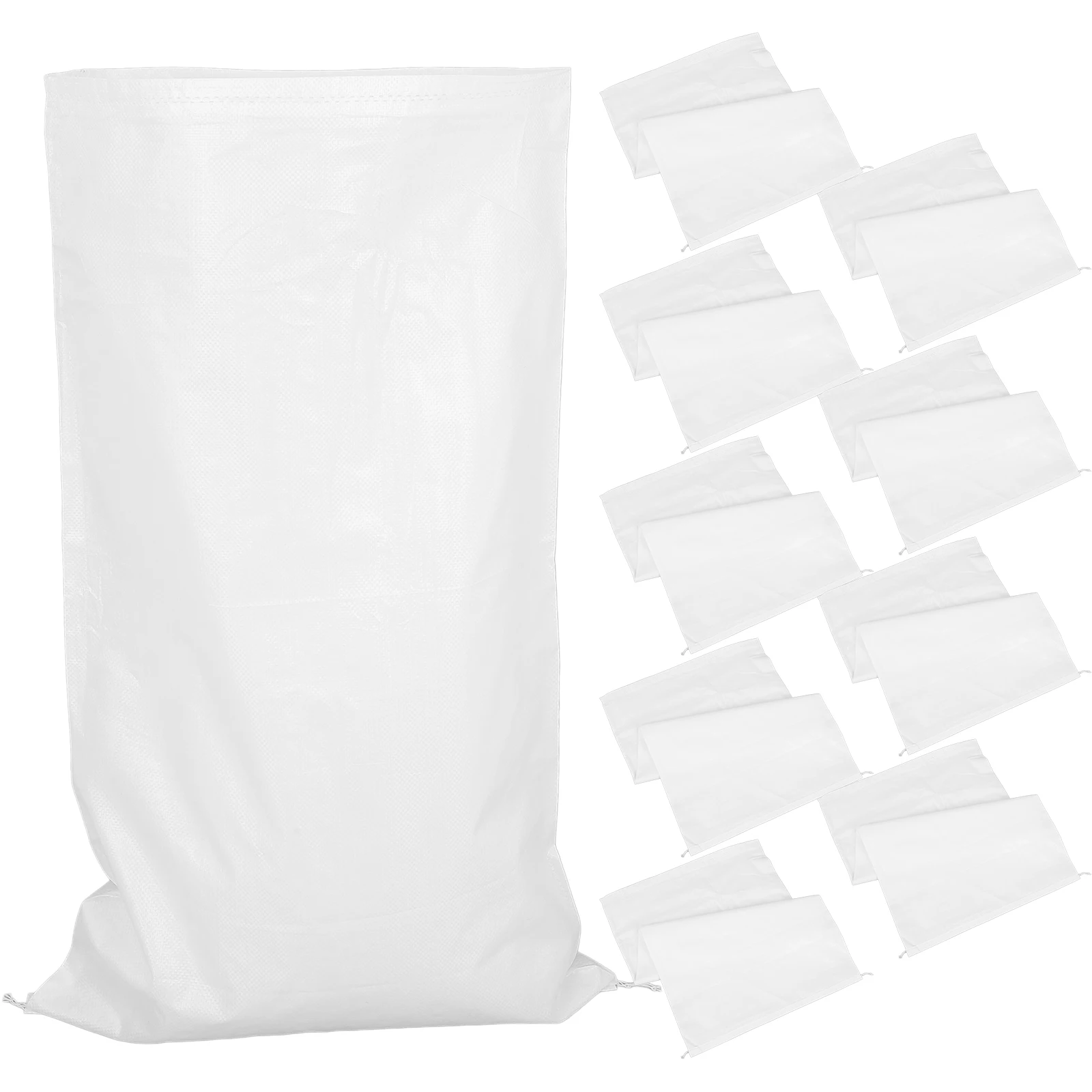 20Pcs Waterproof PP Inner Liner Storage Bags Thickened Multi-Use Sandbags Flood Barrier House Moving Packing Large Packing Bags