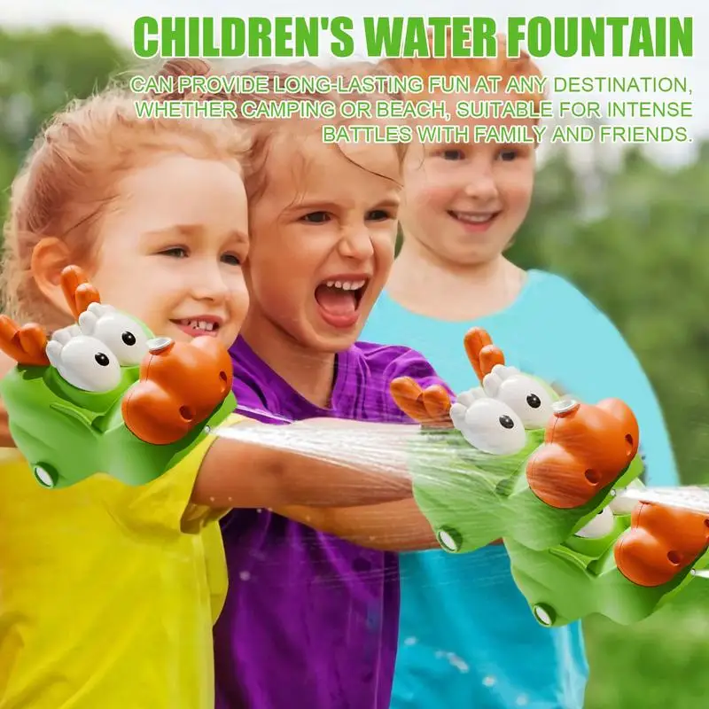 

Outdoor Sprinkler Toy Cartoon Bath Fountain Toy Animal Design Summer Water Spray Fountain Easy To Fill For Boys Girls Bath Time