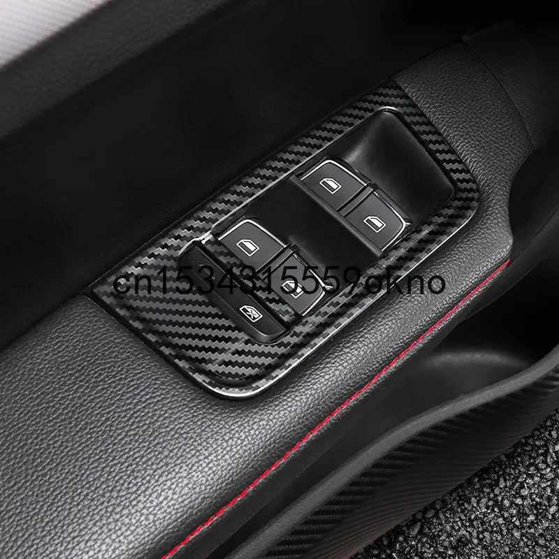 For MG 6 2018-20 ABS Carbon Fiber Interior Stick Armrest Handle Patch Gear Frame Interior Modification