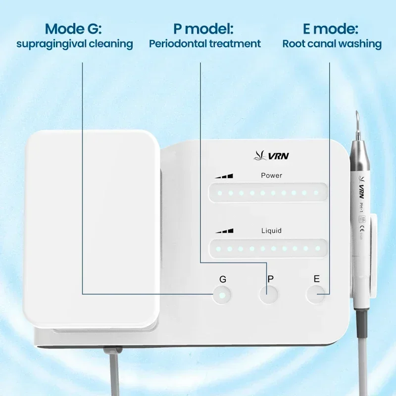 VRN DA-20 Ultrasonic Tooth Cleaning Machine Auto-Tuning Output on Detachable LED Ultrasound Handle Safely Remove Plaque&Calculus