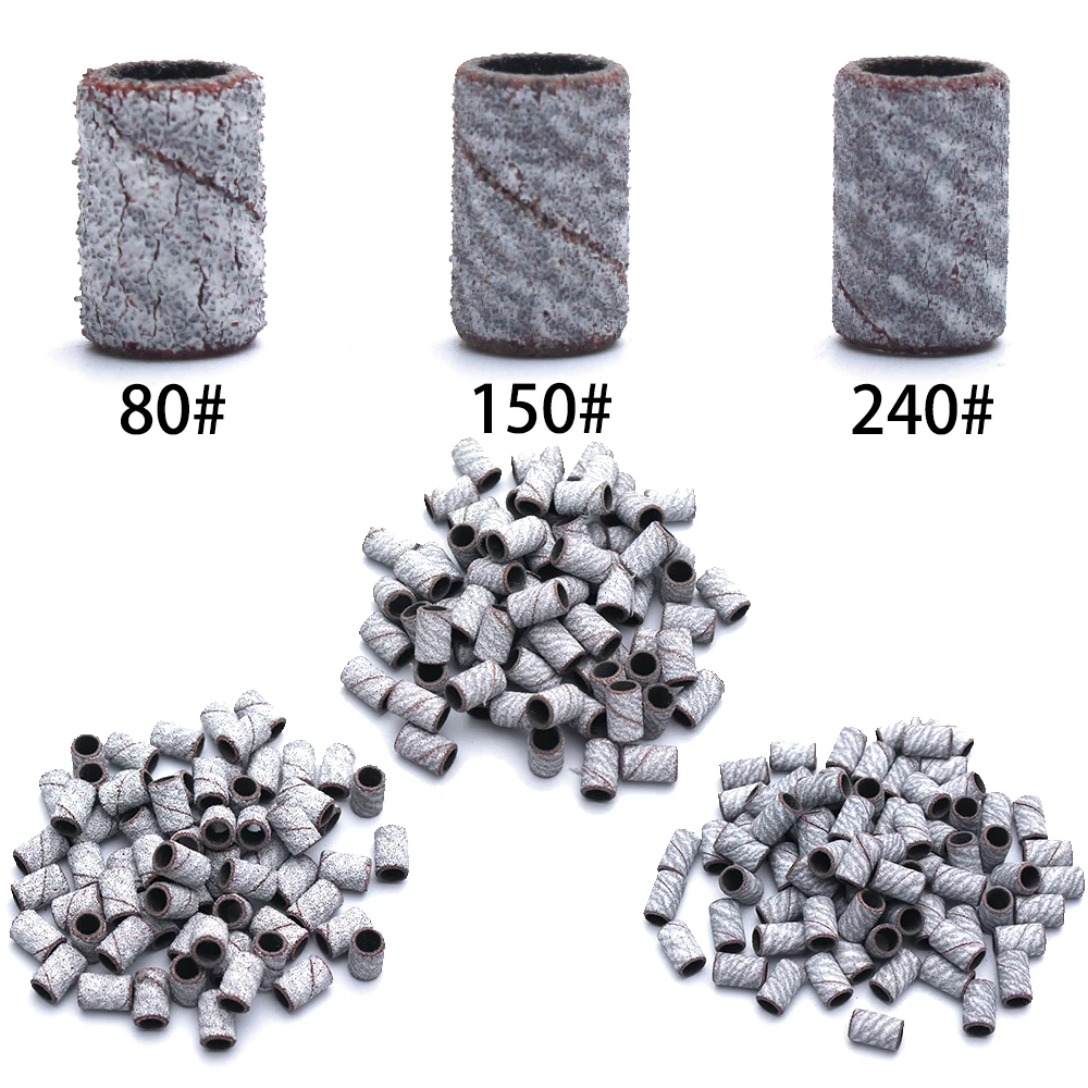 80 # 120 # 180 # مسمار الرملي العصابات الكهربائية آلة الأظافر مسمار لقمة ثقب الأشعة فوق البنفسجية هلام الاكريليك مزيل طلاء الأظافر لأداة ملحقات الأظافر #5