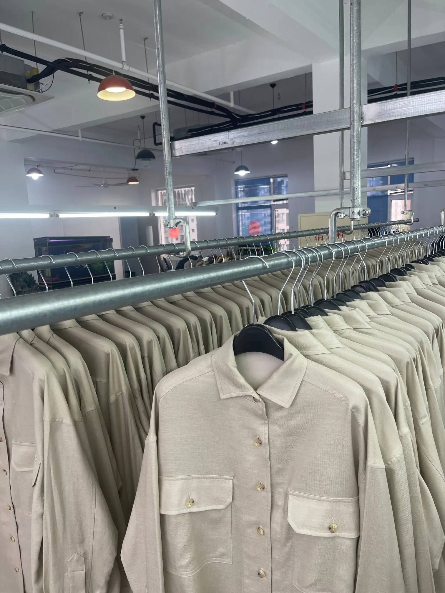 가을 겨울 신상 고품질 패션 캐주얼 단색 라펠 여성 셔츠 재킷