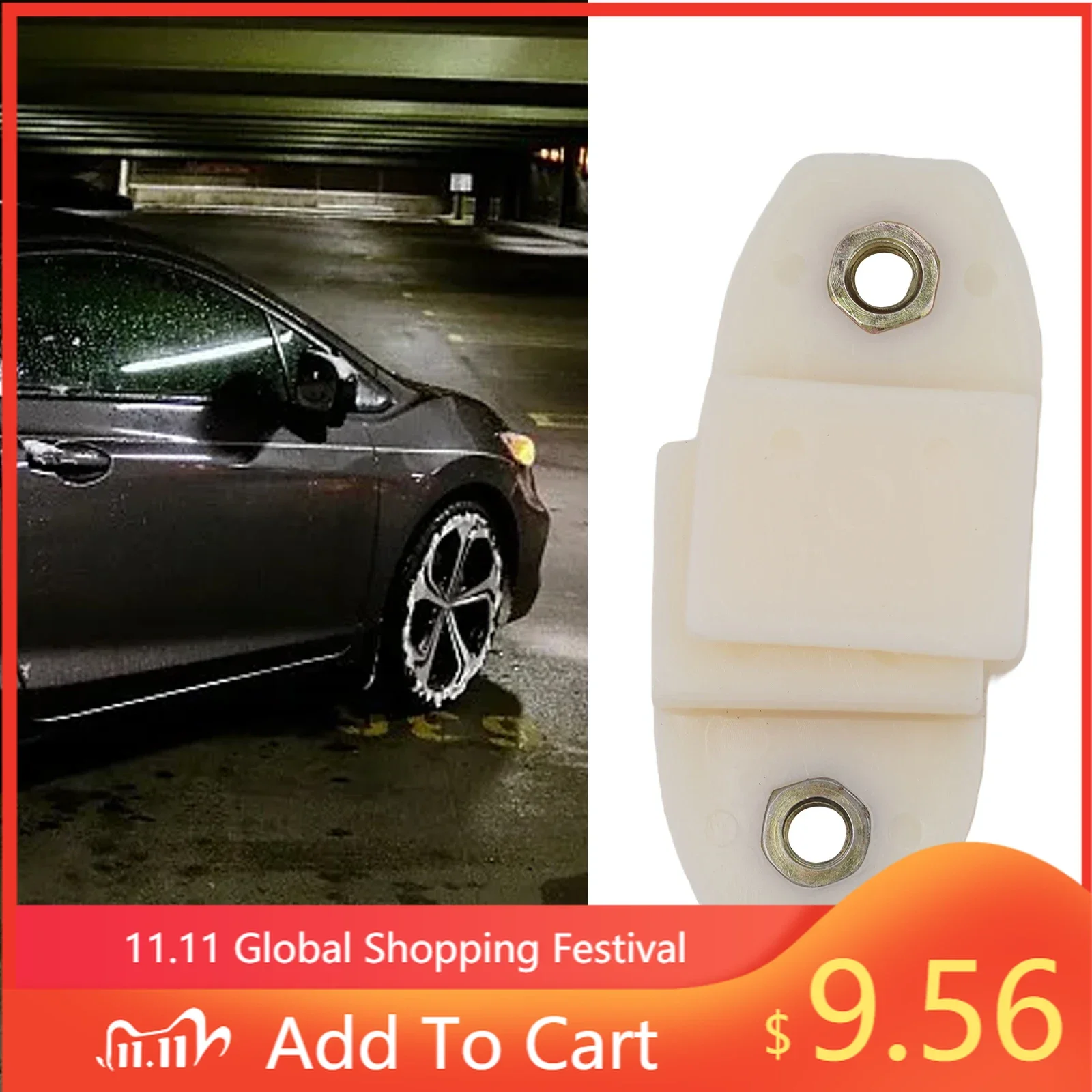 

Plastic White Car Clip Clamp Glass Channel Clips Auto Accessories 2pcs/set Channel Sash Clips U26 Fit For Honda CIVIC