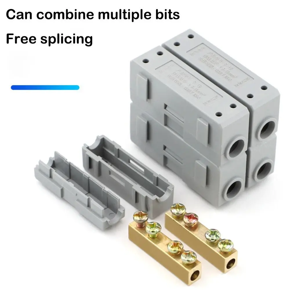High Power High Power Splitter Conductor Brass Quick Terminal Block Terminal Blocks Electrical
