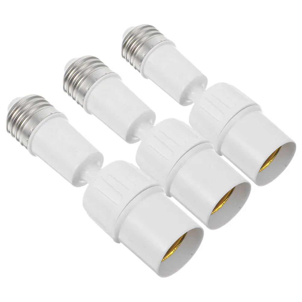 

3Pcs E27 Lamp Holder Converter - Flexible Light Socket Extension Base for Adjustable DIY Lighting Fixture Indoor Outdoor Use