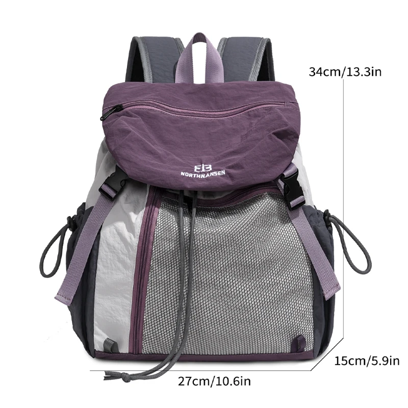 Fashion Commuter Backpack Female Waterproof Nylon Daypack Women Large Capacity School Bag for Girls Lightweight Travel Knapsack