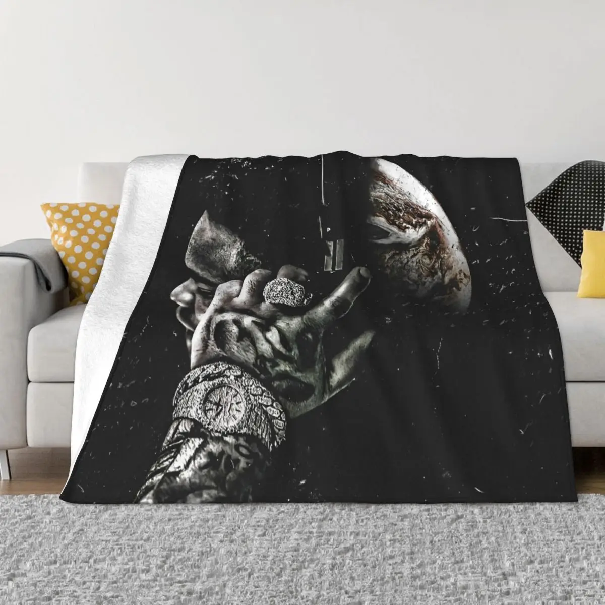 Rapper Rod Wave Blankets Pop Singer Music Flannel Funny Warm Throw Blankets for Bedding Lounge Decoration