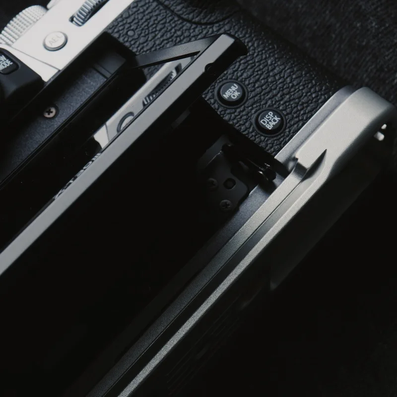 For Fuji X-T30III XT30III Wooden Handle Grip L-Shaped Plate With Wooden Grip Camera Hand Grip Bracket Quick Release Plate - Image 5