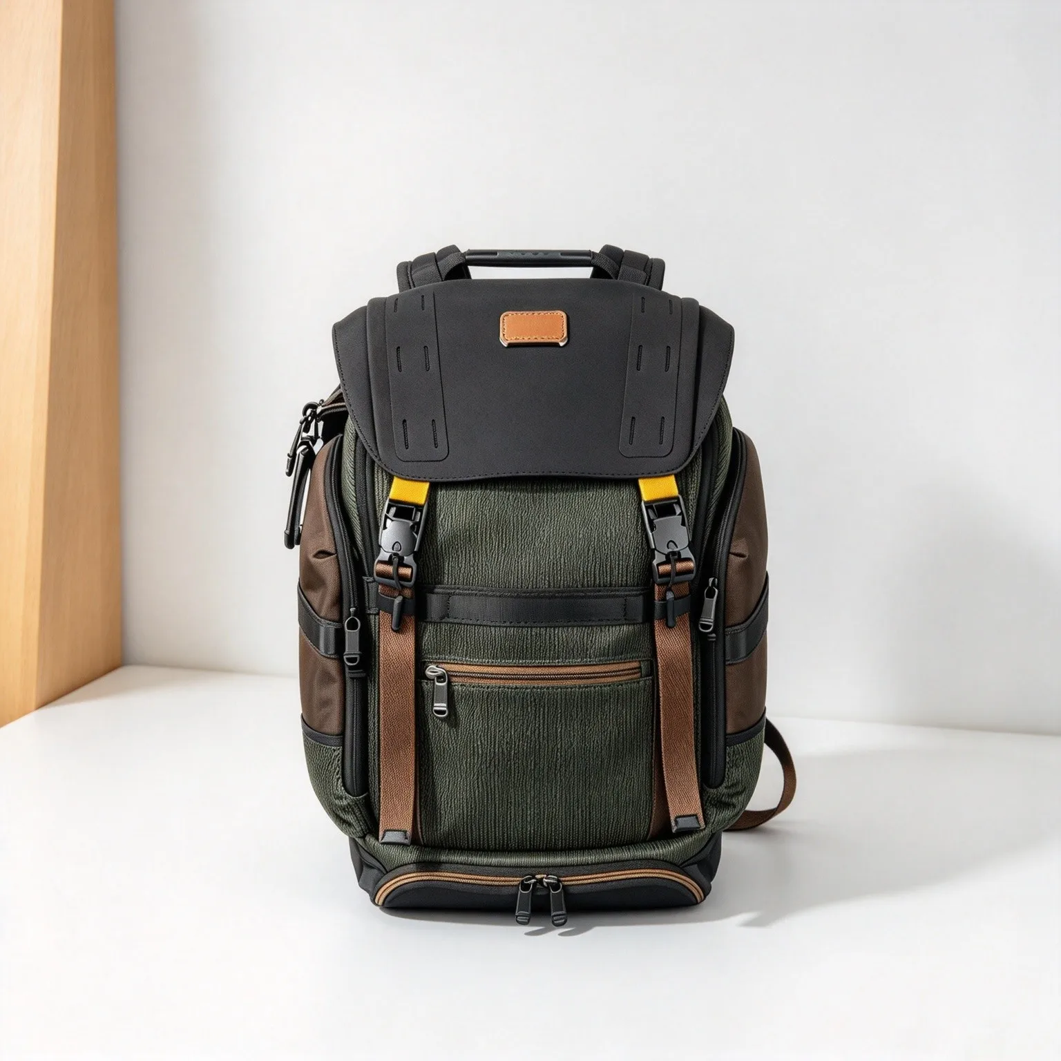New Men’s Large Capacity Backpack, Nylon Multi-use Hiking Rucksack for Business Trip & Outdoor Activities