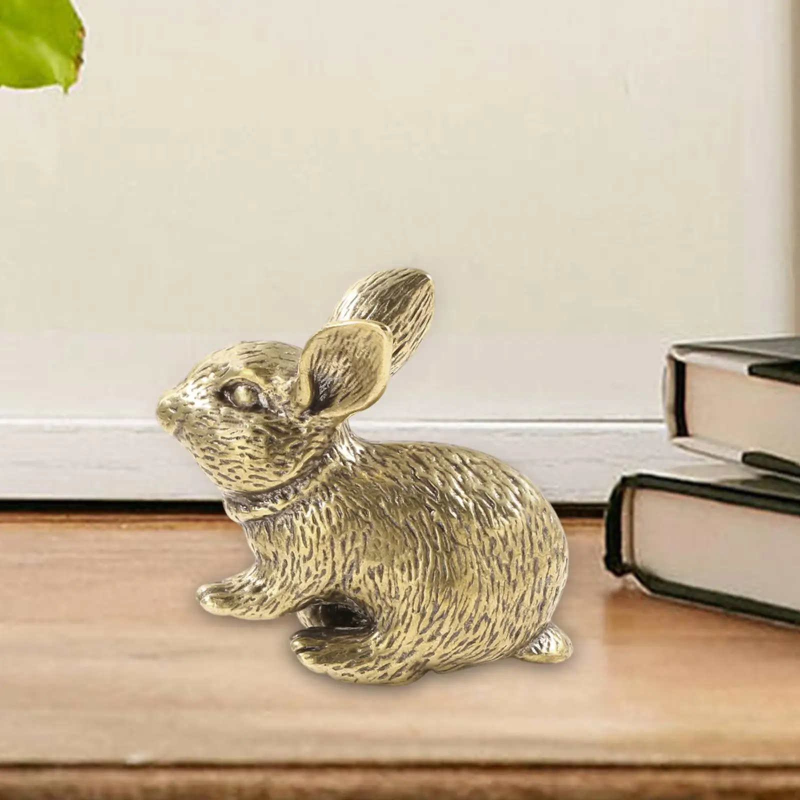 Rabbit Sculpture Micro Landscape Ornament Miniature Golden Rabbit Statue