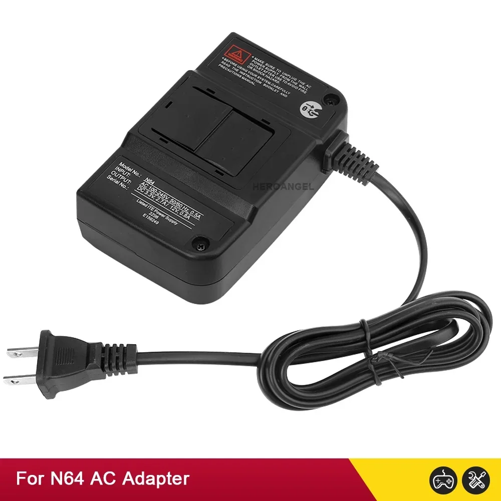 Neues Adapter-Netzteil-Ladekabel mit EU-US-Stecker für N64-Konsole, AC-Adapter-Ladegerät, Gaming-Zubehör – Detail 12