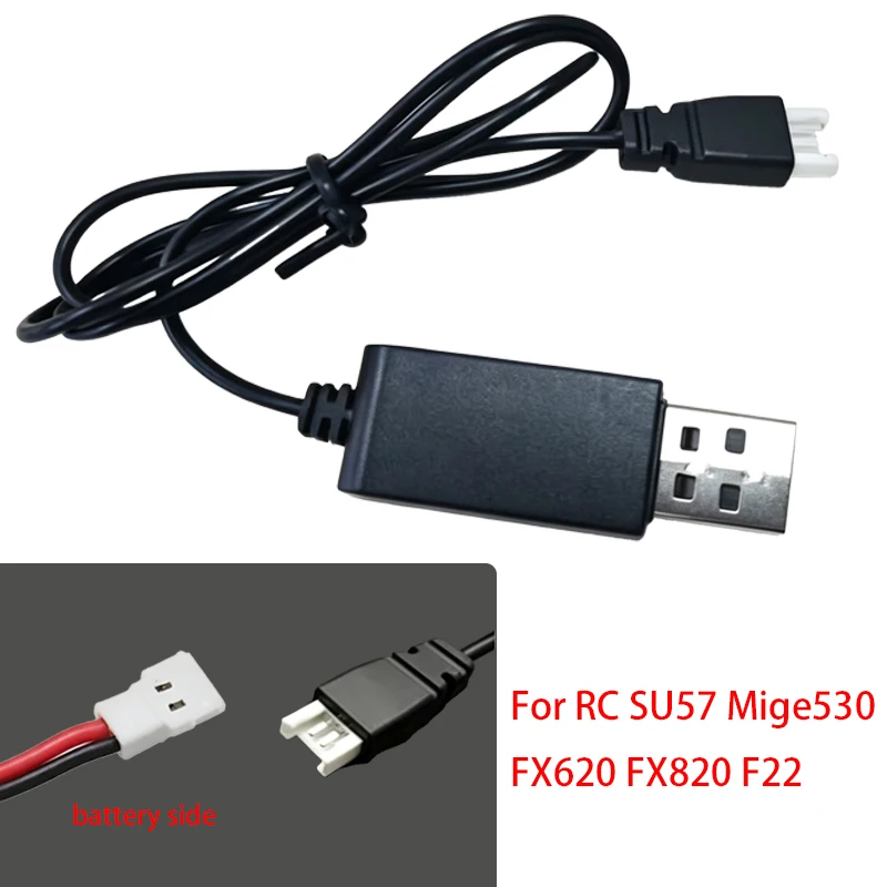 3.7V Lithium Polymer Battery USB Charger For RC Aircraft Model QIDI560 SU57 Mige530 FX620 FX820 F22 Model view 2