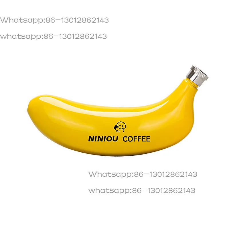 Banana Kettle with Funnel Niche Design Mini Water Cup Neck Outdoor Camping Fun Portable Wine Pot