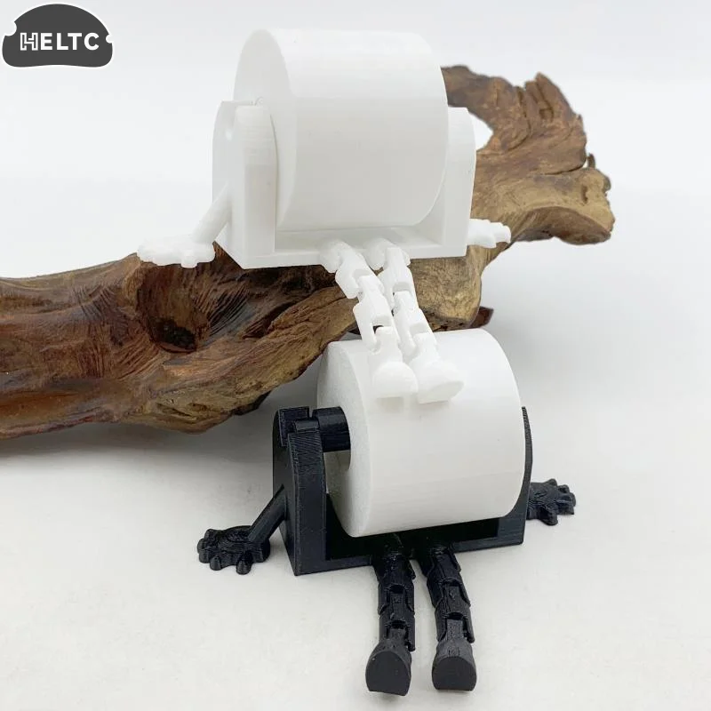 1PC An Amusing Reading Toilet Paper Holder  Bathroom Roll Dispenser That Combines Practicality, Bathroom Fun Toilet Paper Holde