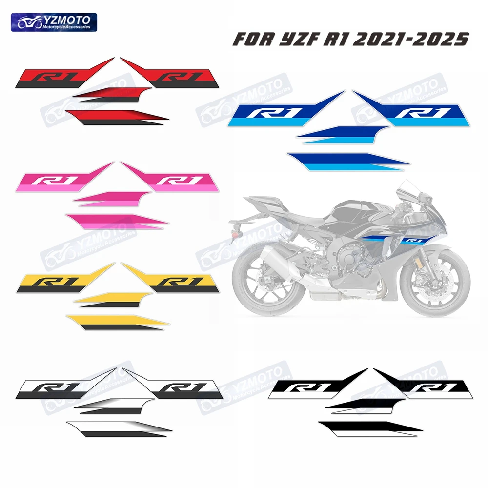 

For YAMAHA YZF R1 YZF-R1 2020 2021 2022 2023 2024 Motorcycle Racing Fairing Stickers Reflective Body Decoration Decal Sticker