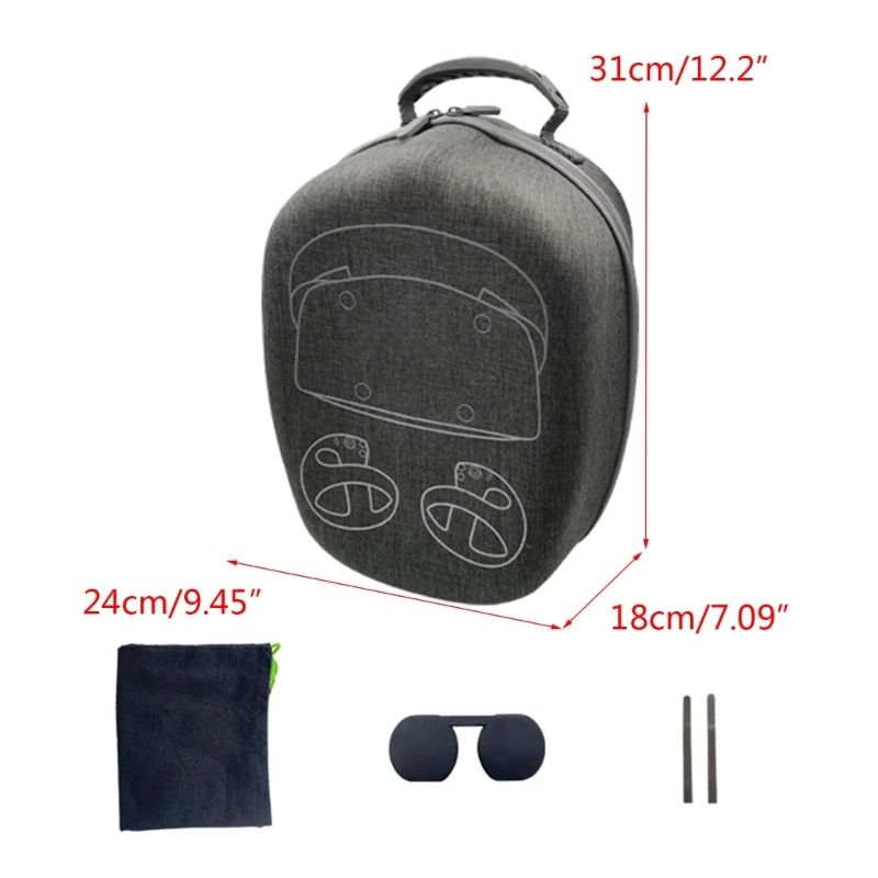 Glasses Anti-Scratch Bags for PS VR2 Headset Bags Protective Organizers Protective Storage Bag Lens Cover Strap