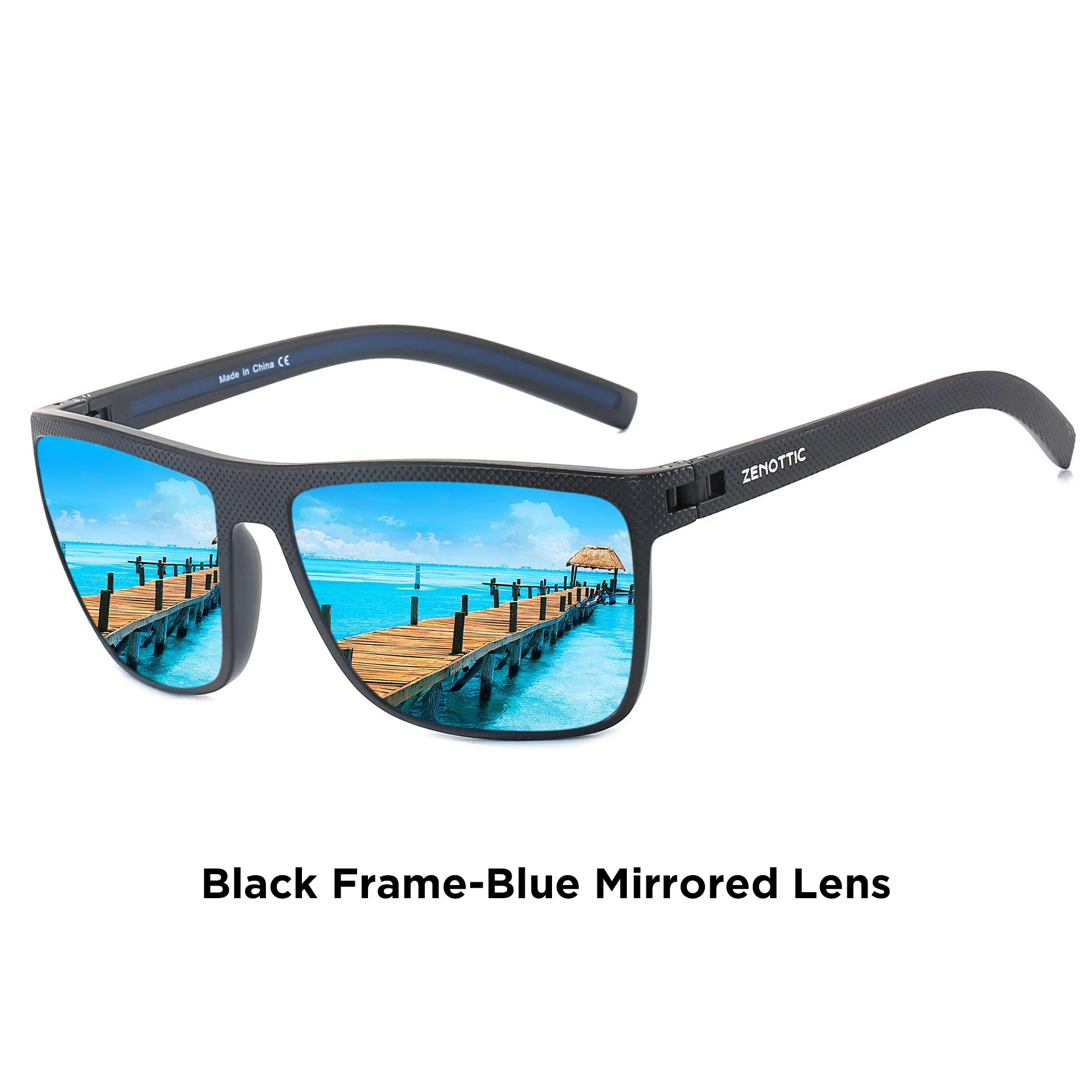 ZENOTTIC Square Sunglasses Black 7