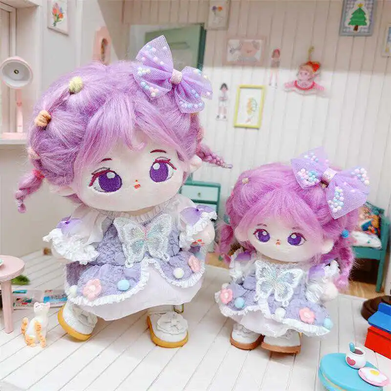 Doll Clothes for 10/20cm Idol Dolls Dress Costume Dress Up Suit Outfit Accessories DIY for Super Star Cotton Stuffed Dolls Gifts