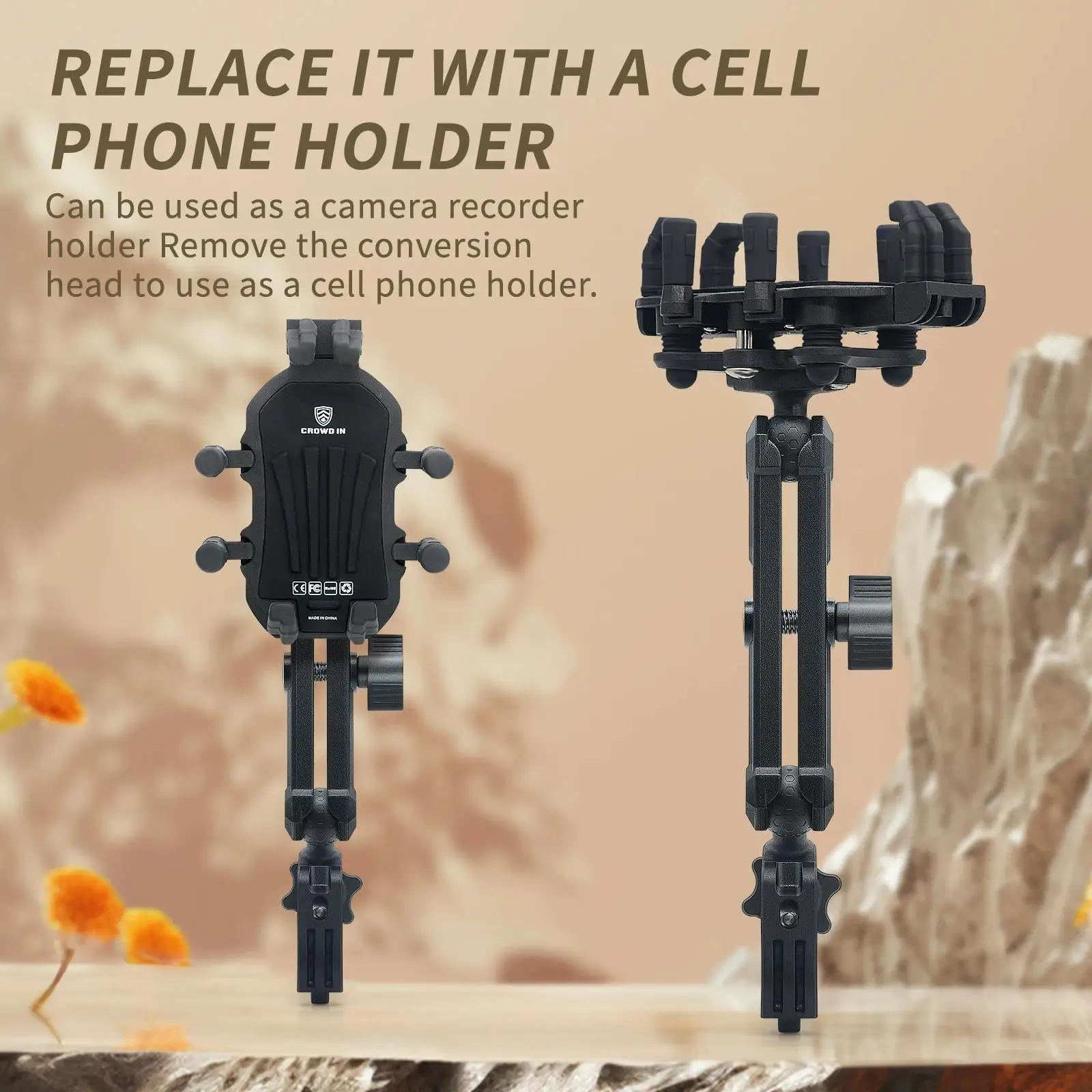 Motorcycle Handlebar Action Camera Mount Sturdy Easy Installation Camera Mount Clip for Driving Recorders Panoramic Cameras