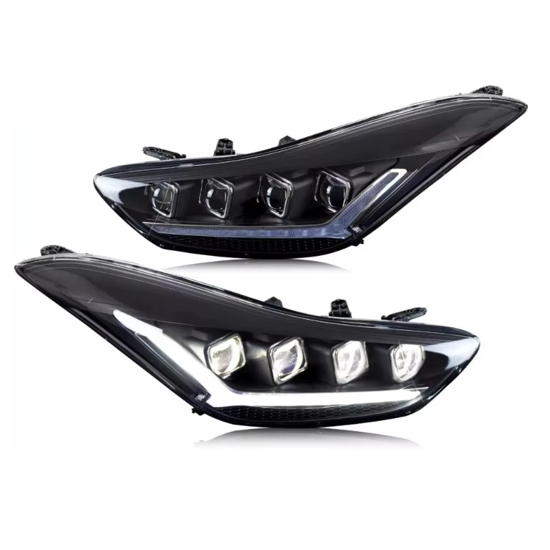

Manufacturer Car Styling LED Headlights Modified Projector DRL Red Devil Lens for Elantra 2011-2016 Avante MD 2011-2016