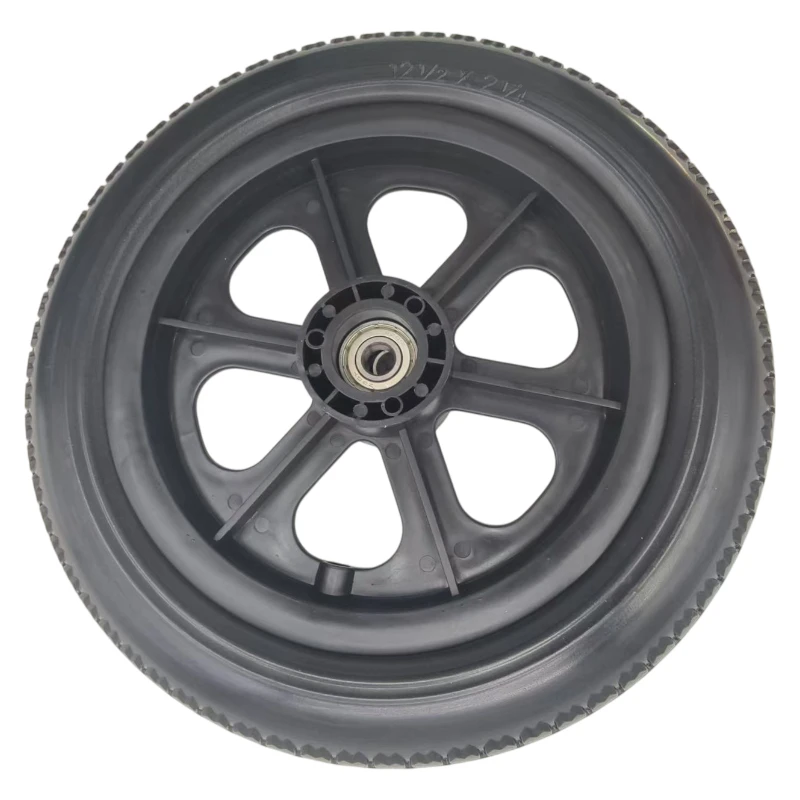 12 1/2 x 2 1/4 High quality 12 inch PU solid tires quiet slip resistant used for tiresreplacement of electric scooters