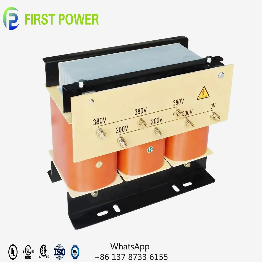 CE Certification 50/60HZ 10-300KVA Dry Type Low Voltage 3 Phase 220V To 400V Step Up Transformer For Industrial Power Supply