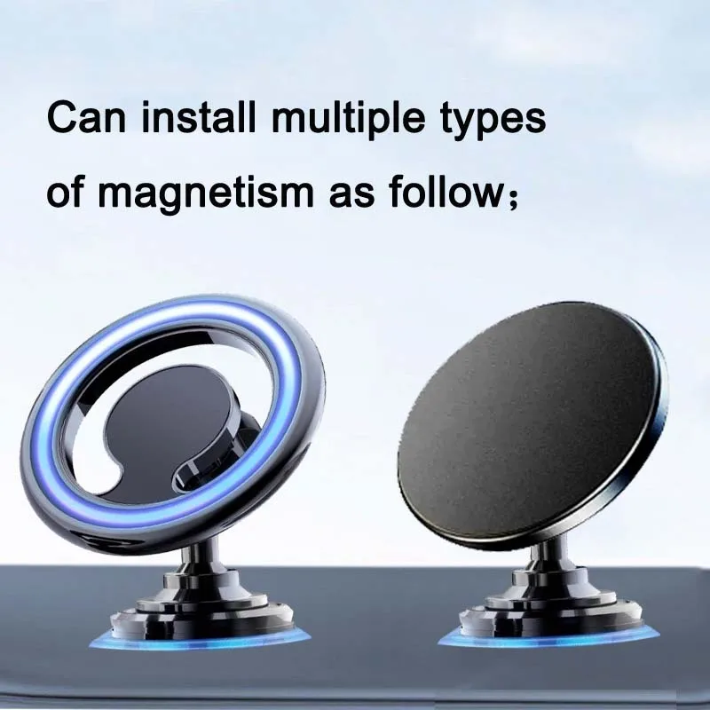 Aluminum Alloy Round Mounting Base with 17mm Ball Head for Magnetic Car Mount Mobile Phone Holder GPS Support Stand Accessories