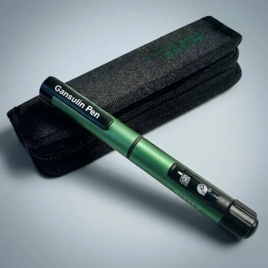 Reliable Reusable Metal Insulin Injection Pen for Precise Medicine Injection with Adjustable Dose Knob and Metal Shell