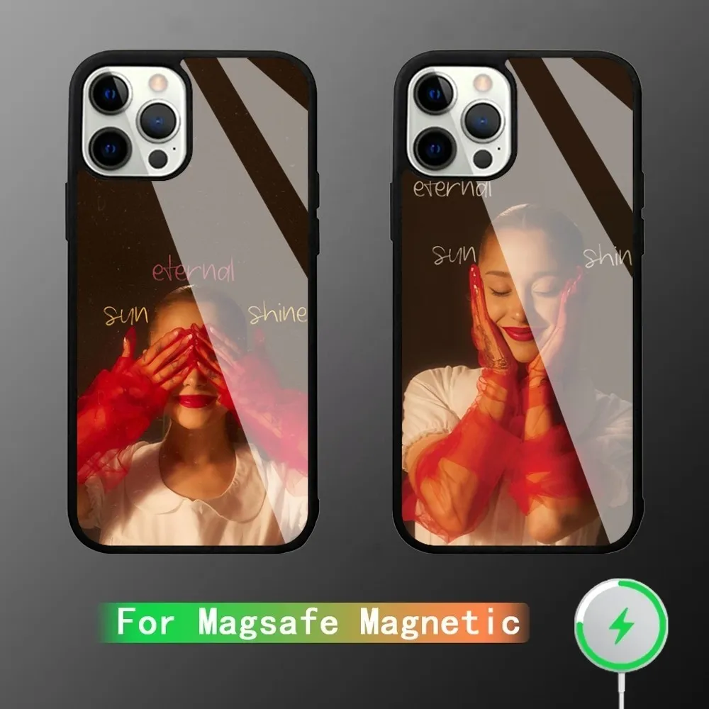 A-Ariana YES AND G-Grandes  Phone Case For Magesafe Magnetic Wireless Charge Case For iPhone 11,12,13,14,15,Pro Max Plus Mini